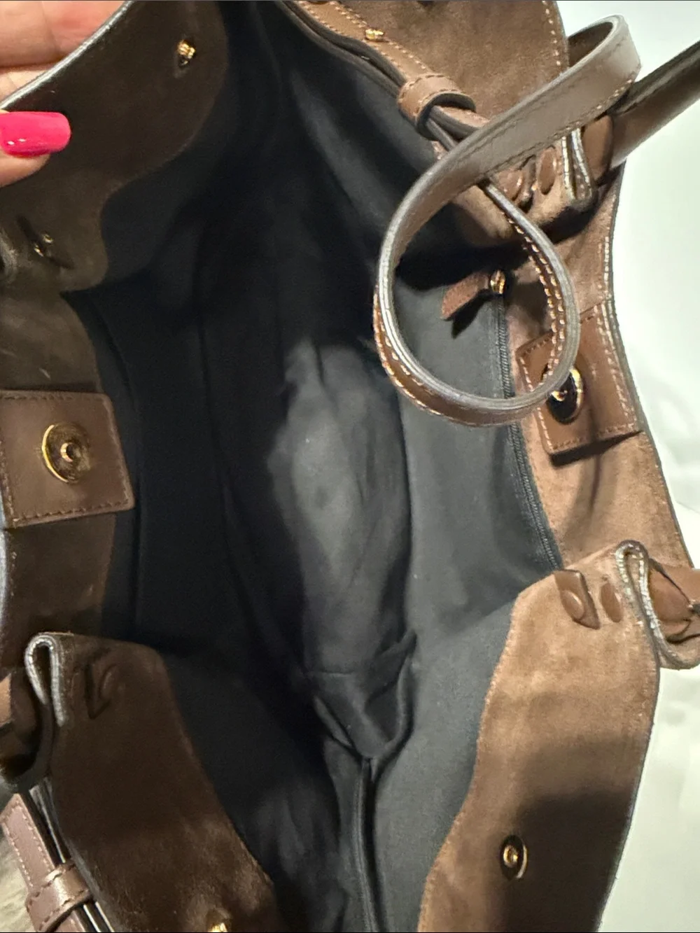 DeMellier New York Midi suede tote bag
